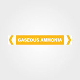 Custom Design Sign,Gaseous Ammonia Pipe Marker